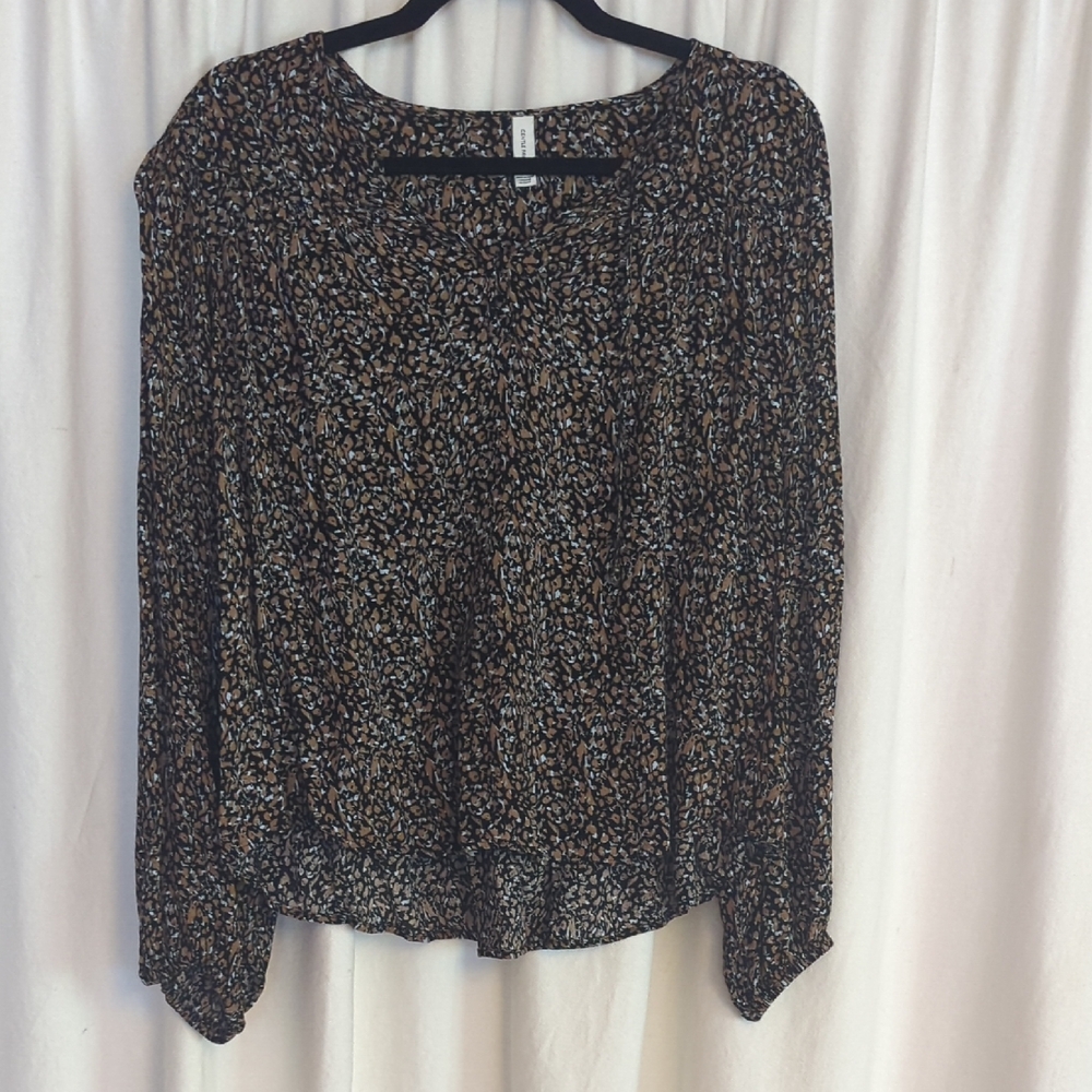 Gentle Fawn Black and Brown Blouse